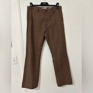 Pacsun plaid check dress flare slim trouser 32